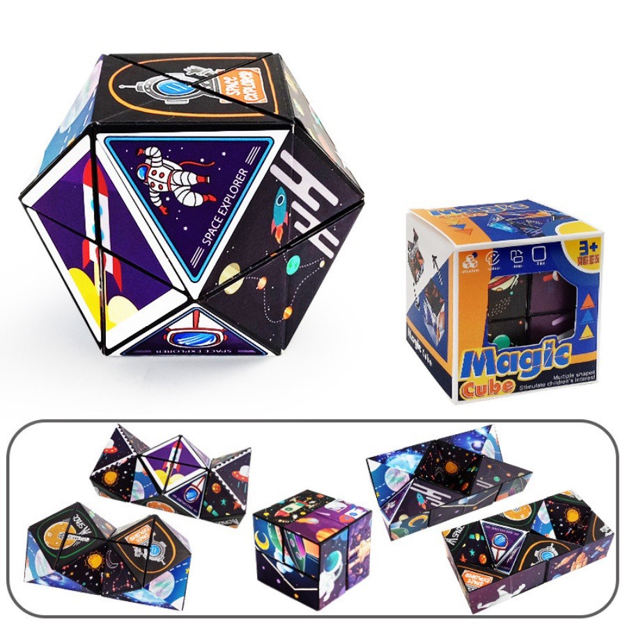 Combo 6 khối Rubik biến thể thế hệ 1 nhà MALABEO KIDS cho bé thỏa sức khám phá sáng tạo