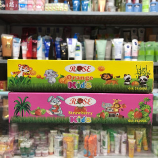 Kem đánh răng cho bé Rose (Orange/Strawberry) Kids 75g