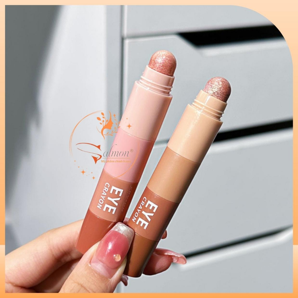 Phấn Mắt Dạng Thỏi Sáp Mắt Nhũ 4 Tầng Mini HERORANGE HR540 Bền Màu, Chống Nước, Hottrend, Nội Địa Trung - Salmon Shop