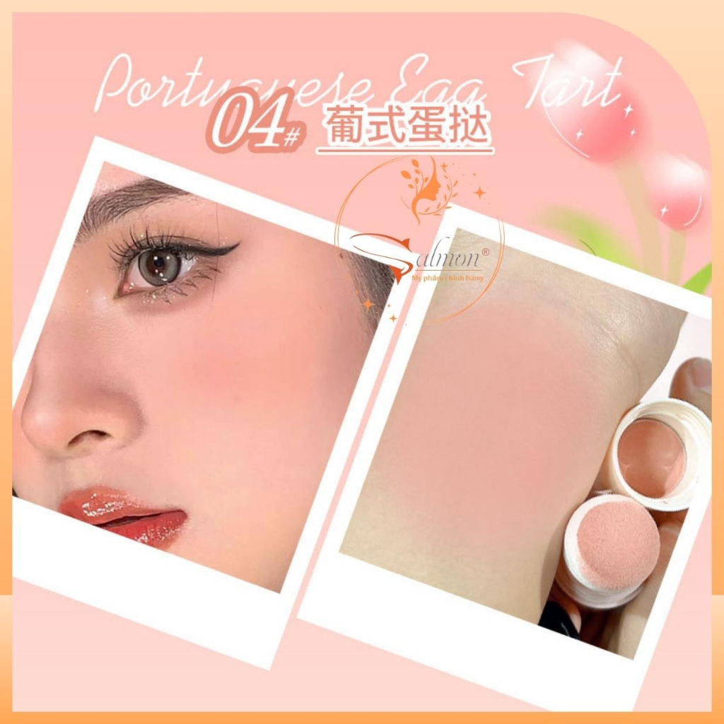 Phấn Má Hồng Dạng Thỏi Kèm Bông Phấn KOBELEEN C249 Siêu Dễ Thương Kute, Chất Mềm Mịn, Tone Màu Hottrend, Nội Địa Trung