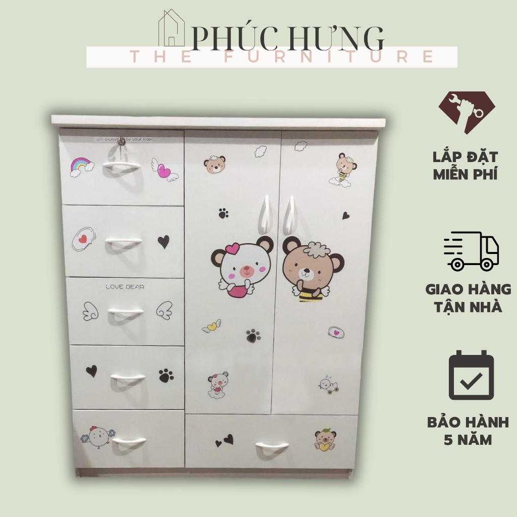 Tiện Lợi Chịu Lực Tốt Tủ Đựng Quần Áo Cho Bé Trai Bé Gái Giá Tố