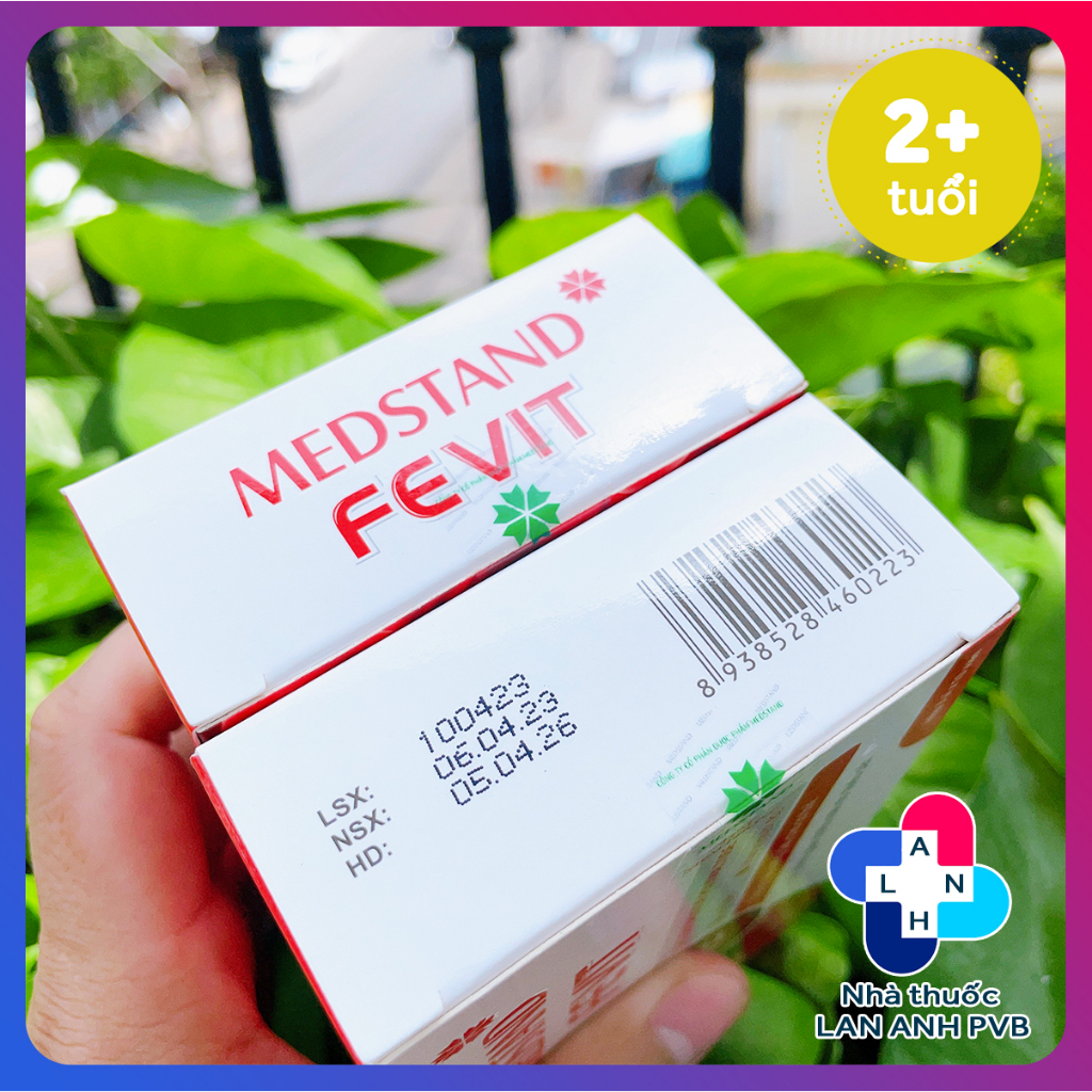 MEDSTAND FEVIT - Viên uống sắt hữu cơ, hỗ trợ bổ sung sắt cho cơ thể.