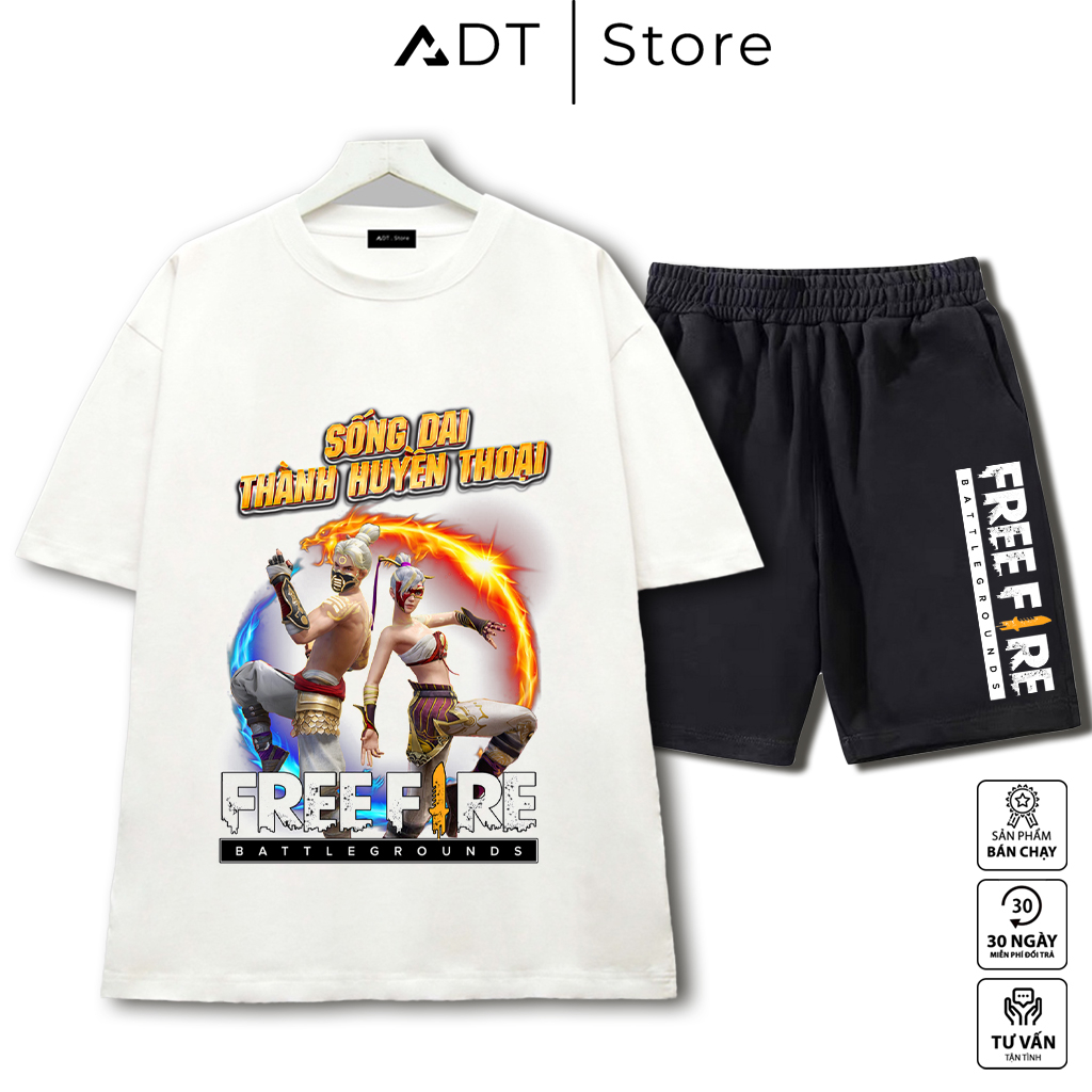 Tổng Hợp Combo Áo thun + Quần ADT.Store x Anime Poke Mon | Áo thun  Form Rộng Tay Lỡ Unisex