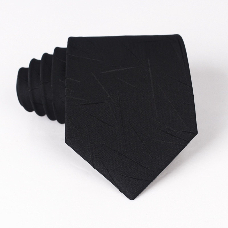 Cà vạt bản 7cm màu đen và màu xanh đen cao cấp