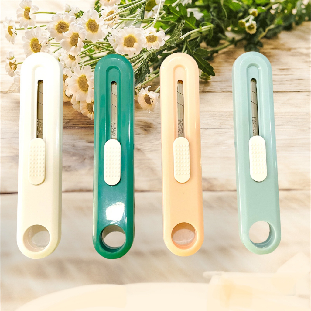 Rọc giấy hình thú mini dễ thương, có móc khóa, cókhớp  cài giữ lưỡi dao