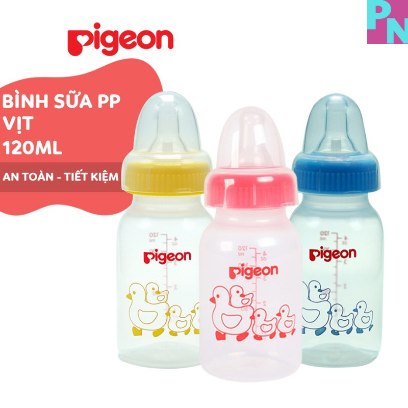 Bình sữa Pigeon 240ml 120ml bình sữa cho bé bình sữa cổ nhỏ không BPA núm vú siêu mềm