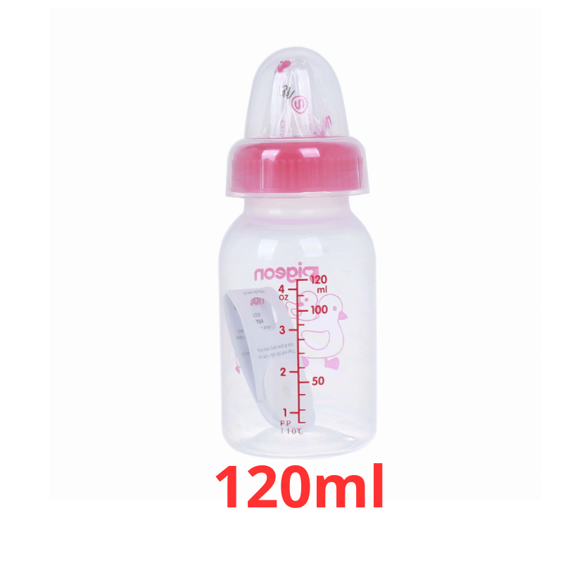 Bình sữa Pigeon 240ml 120ml bình sữa cho bé bình sữa cổ nhỏ không BPA núm vú siêu mềm
