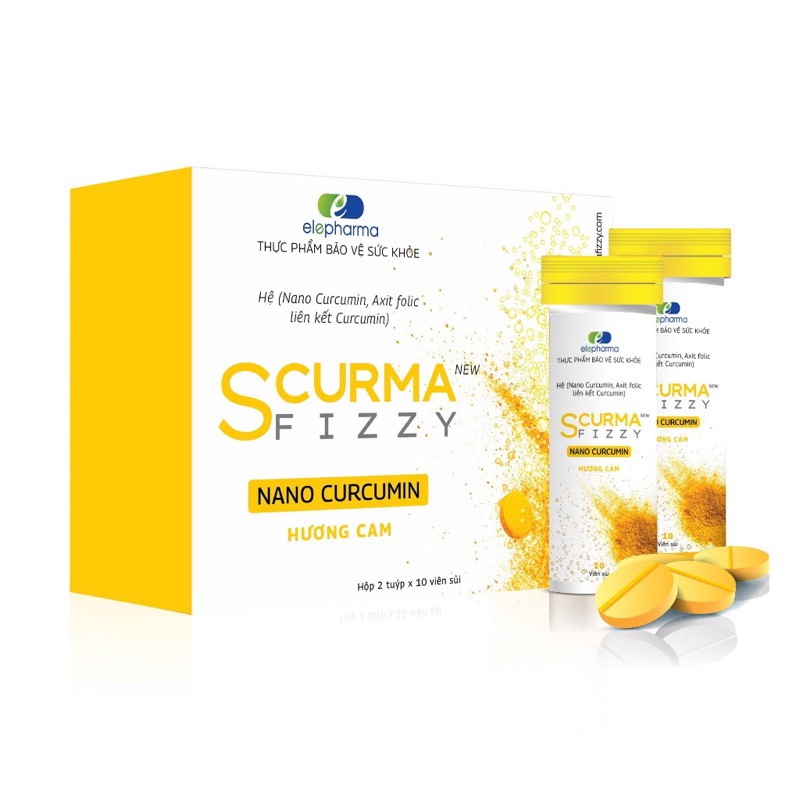 2 hộp Scurma Fizzy- viên sủi hỗ trợ các bệnh dạ dày