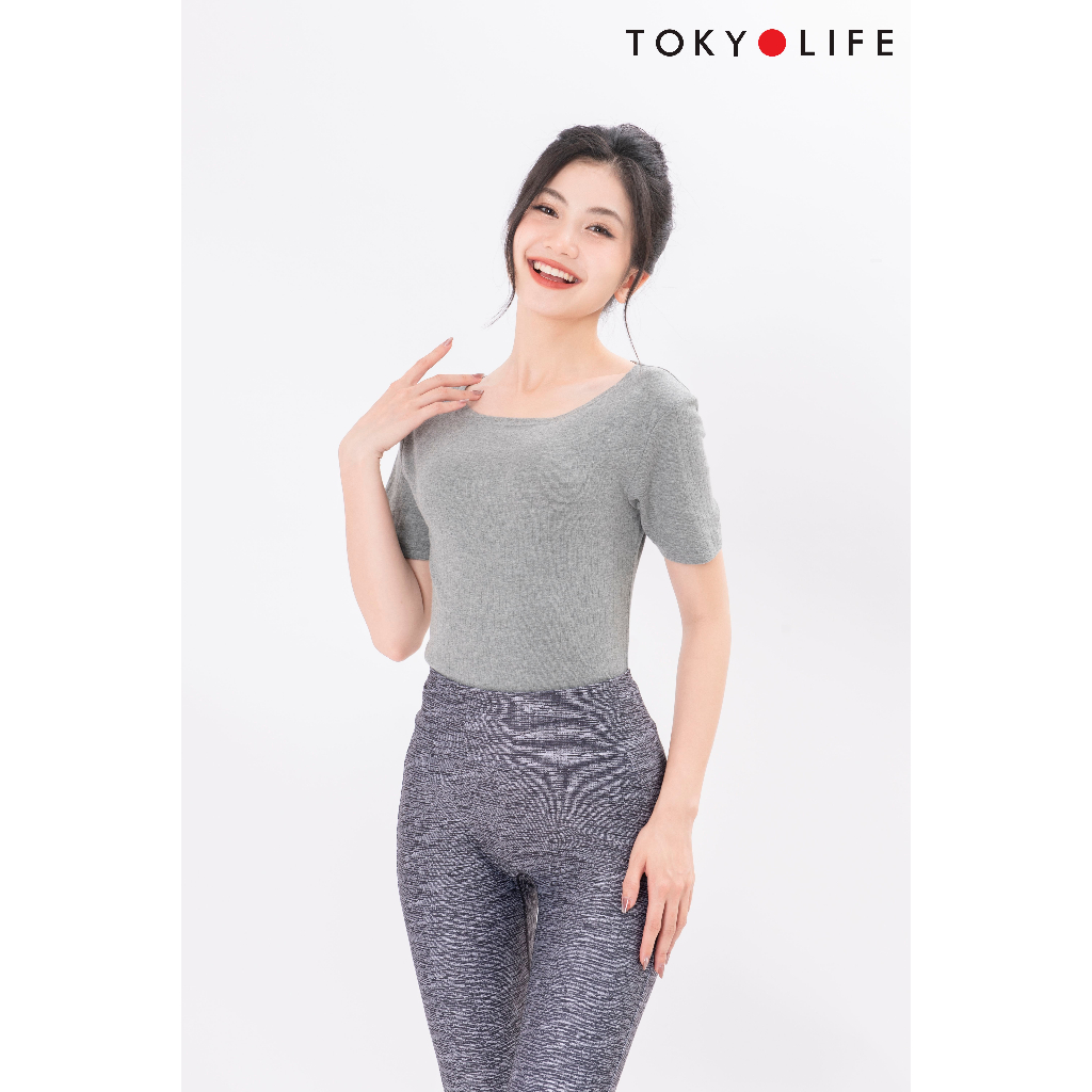Áo T-Shirt NỮ cổ thuyền dáng ôm TOKYOLIFE C9TSH506M