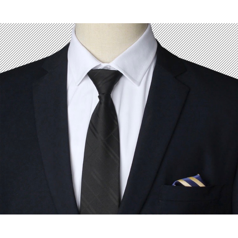 Set cà vạt bản nhỏ, nơ và khăn áo vest