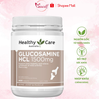 Viên uống glucosamine HCL 1500mg Healthy Care hỗ trợ  xương khớp hộp 400 viên - Maxwell
