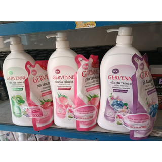 Sữa tắm Gervenne 900g tặng kèm túi sữa tắm 380g