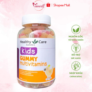  Kẹo dẻo vitamin Healthy Care kids gummy multivitamins cho bé hộp 250 Viên Maxwell