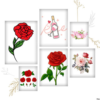 Hình ủi, hình ép nhiệt rose- hoa hồng 20