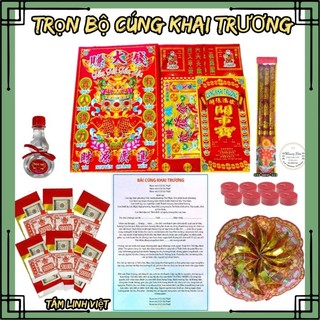 Trọn bộ cúng khai trương đầy đủ kèm bày văn làm lễ