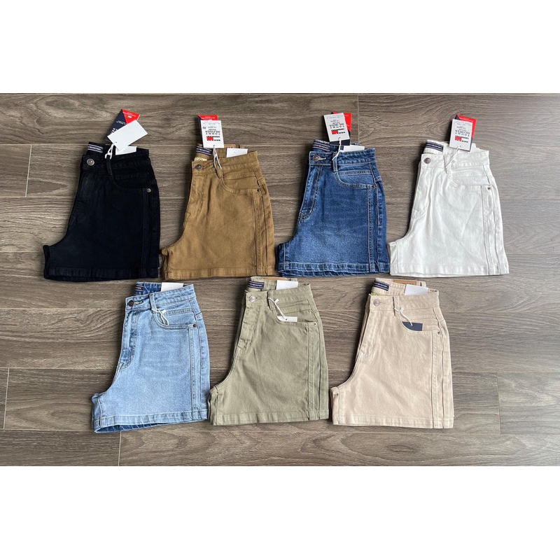 Quần short sườn đôi lưng cao TM