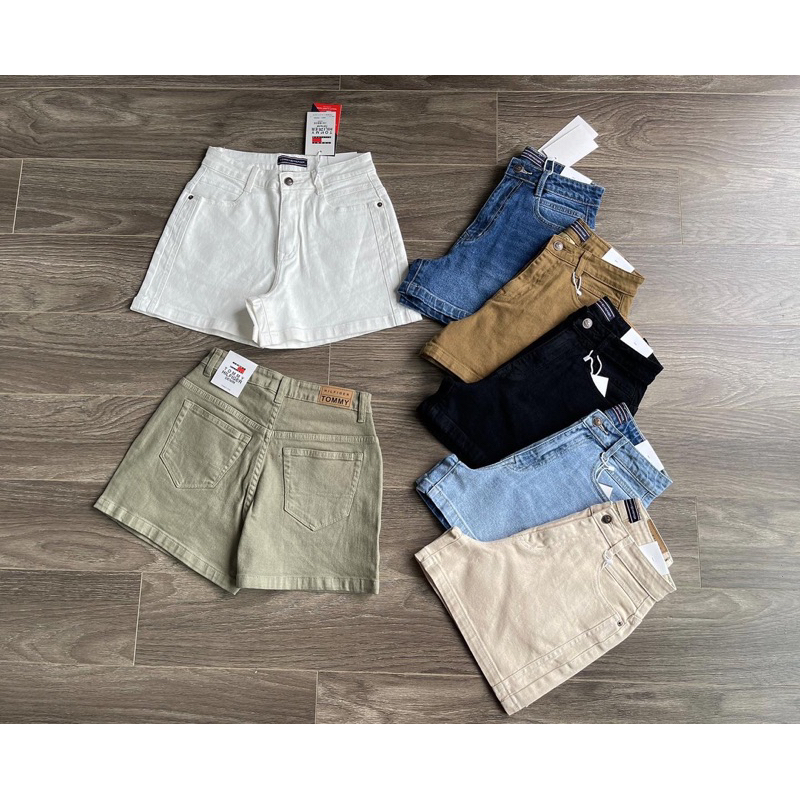 Quần short sườn đôi lưng cao TM