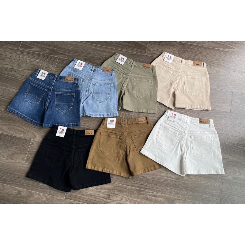 Quần short sườn đôi lưng cao TM