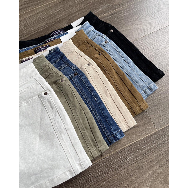 Quần short sườn đôi lưng cao TM