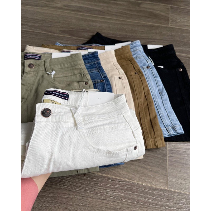 Quần short sườn đôi lưng cao TM