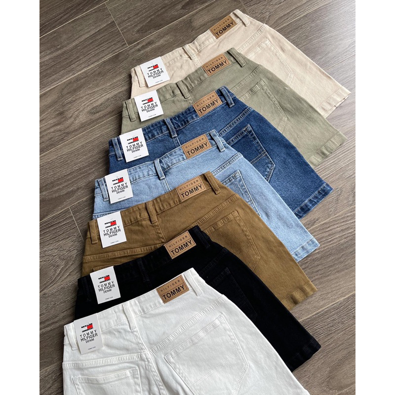 Quần short sườn đôi lưng cao TM
