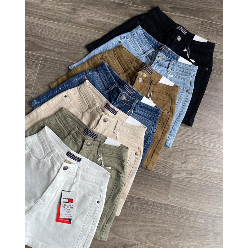 Quần short sườn đôi lưng cao TM