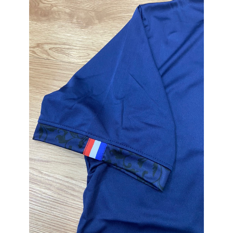 Bộ quần áo đá banh, bóng đá tuyển Pháp xanh than, in theo yêu cầu