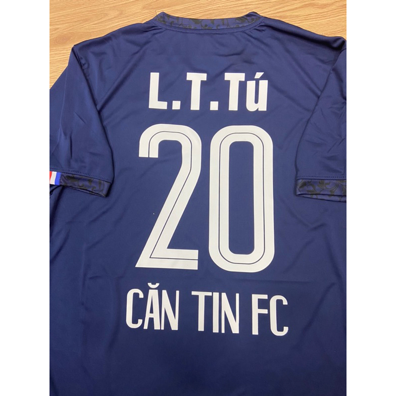 Bộ quần áo đá banh, bóng đá tuyển Pháp xanh than, in theo yêu cầu