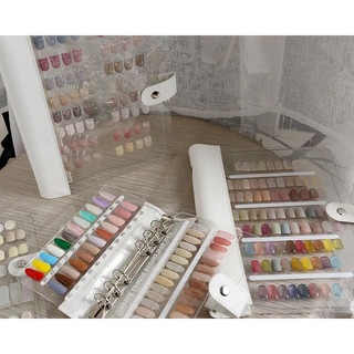 Sổ trưng mẫu móng Plastic + Mica LỚN 180 móng