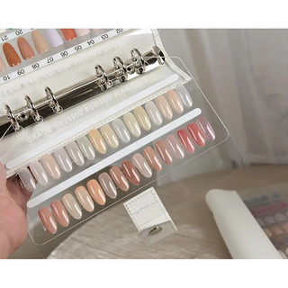 Sổ trưng mẫu móng Plastic + Mica LỚN 180 móng