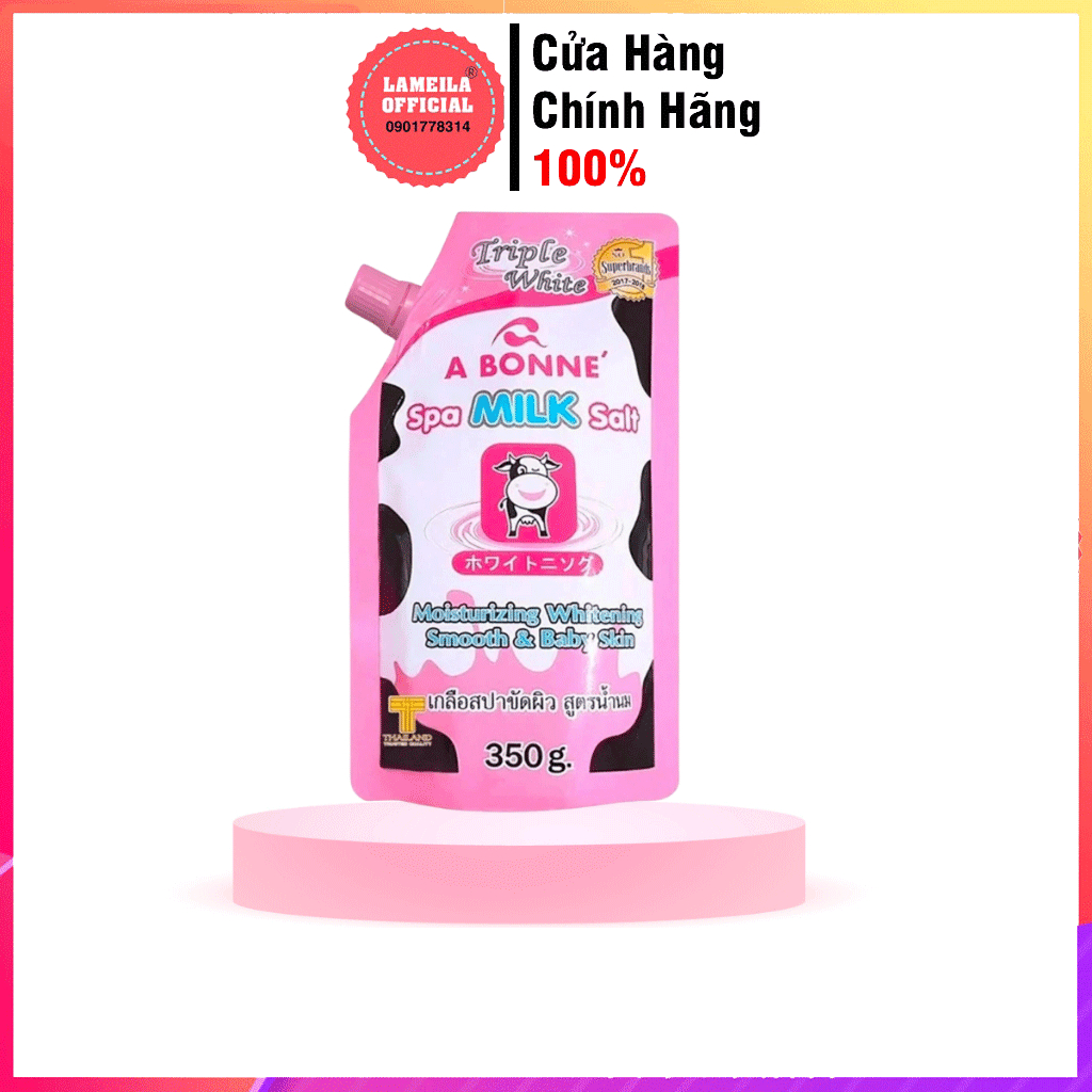 Muối Tắm Sữa Bò Tẩy Tế Bào Chết A Bonne Spa Milk Salt Thái Lan 350g P0362