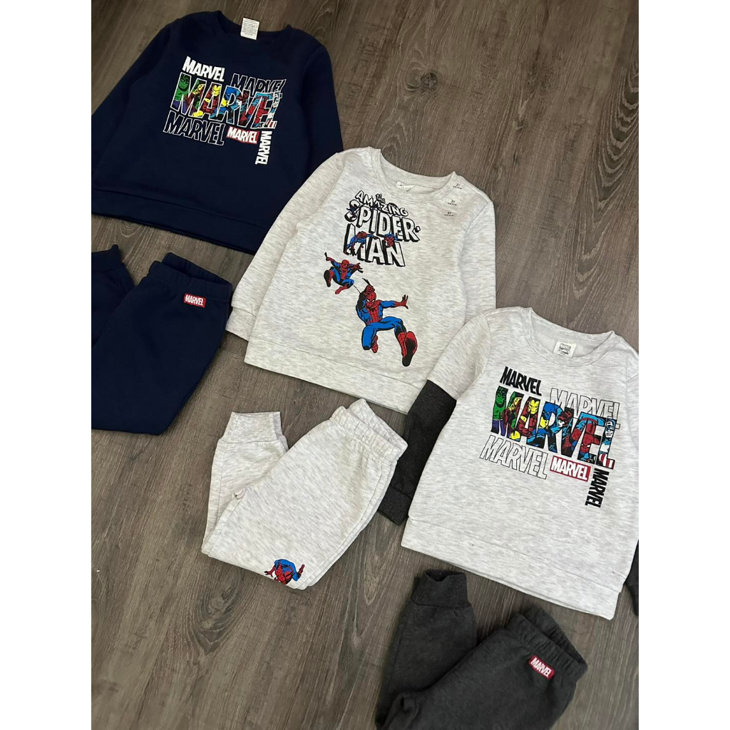 Bộ nỉ DT 2023 marvel cho bé