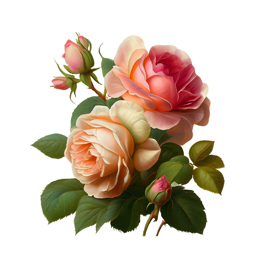 Có In Theo Yêu Cầu, Hình Ủi ROSE- Hoa Hồng 26