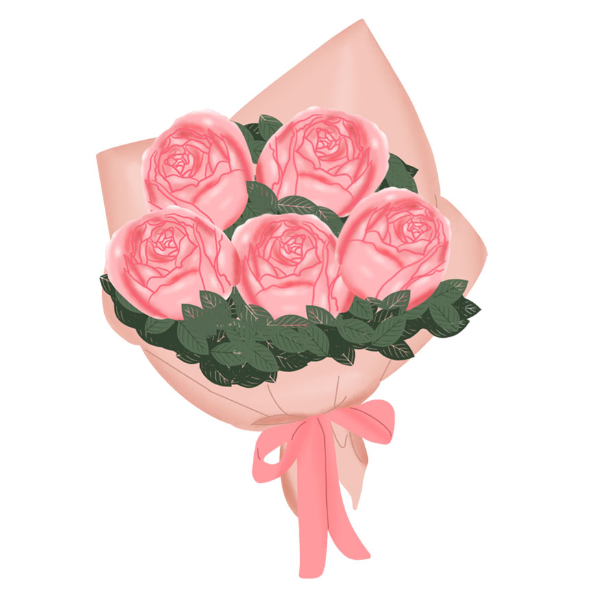 Có In Theo Yêu Cầu, Hình Ủi ROSE- Hoa Hồng 26