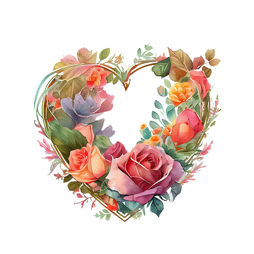 Có In Theo Yêu Cầu, Hình Ủi ROSE- Hoa Hồng 26