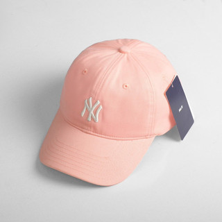 Mũ lưỡi trai Meowist Unisex MLB chất liệu vải Kaki logo NY Pink ,nón lưỡi trai Hàn Quốc