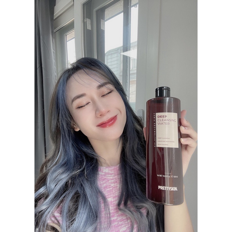 Nước Tẩy Trang Rau Má Pretty Skin Cho Da Dầu Mụn Jeju Cica Cleansing Water 500ml.