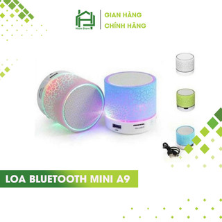 Loa bluetooth mini trứng - Loa mini A9 cầm tay đèn led nhiều màu, nhỏ gọn, hỗ trợ cắm usb / aux / tf card / fm