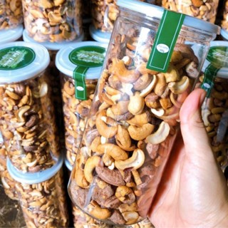 Hạt điều rang muối, hạt điều vỡ rang muối tách vỏ( túi zíp, hộp 500g)