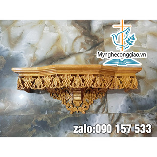 Bàn thờ chúa treo tường 60x30cm | Bàn thờ công giáo bằng gỗ