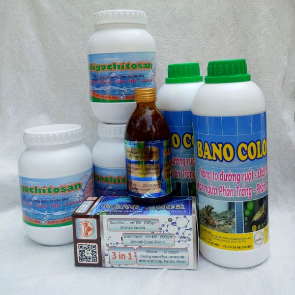 Kháng bệnh, tăng sinh cho mọi loại thủy sản Oligo Chitosan 10% 400g siêu công nghệ Nano hiệu quả nhanh chóng
