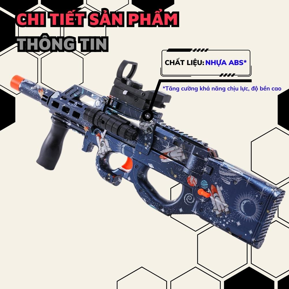 Mô hình đồ chơi P90 tím than - Đồ chơi chất lượng cao siêu đẹp Người Chơi L3GO