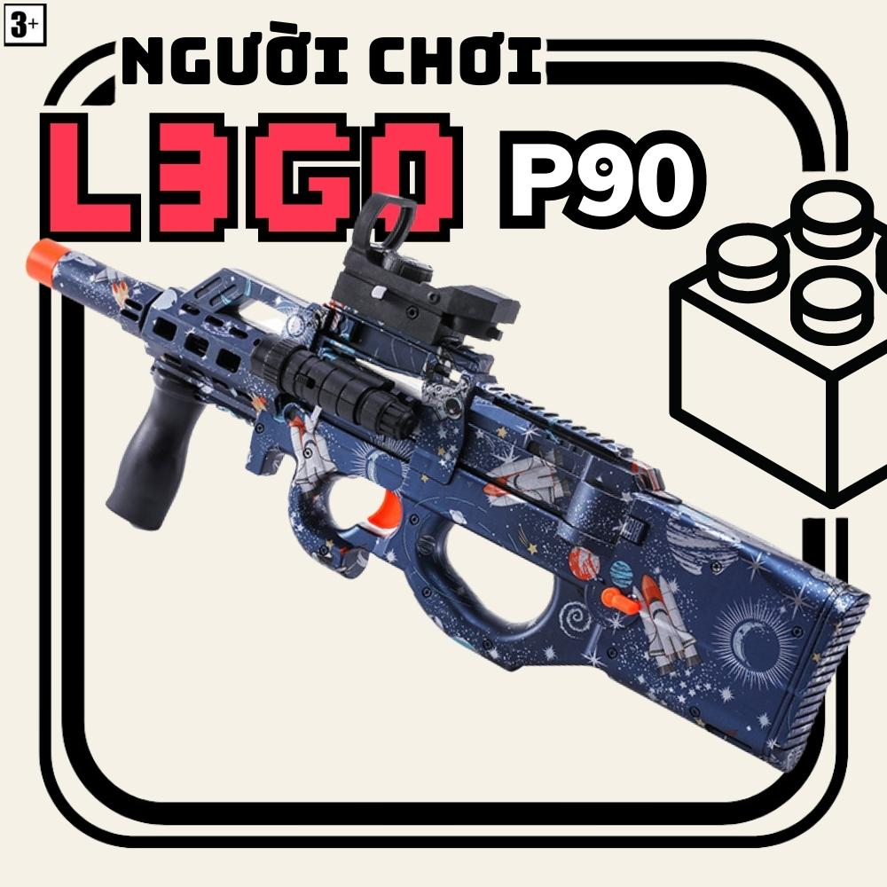 Mô hình đồ chơi P90 tím than - Đồ chơi chất lượng cao siêu đẹp Người Chơi L3GO