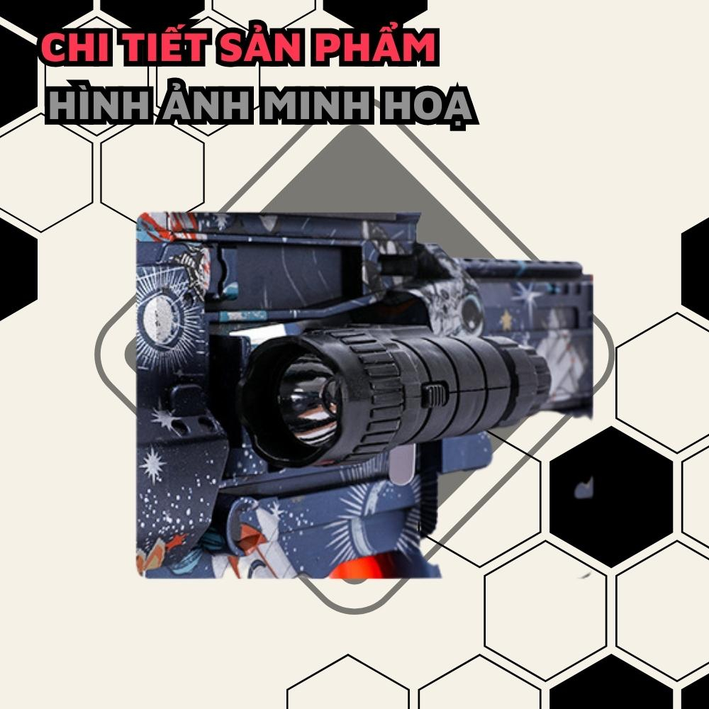 Mô hình đồ chơi P90 tím than - Đồ chơi chất lượng cao siêu đẹp Người Chơi L3GO