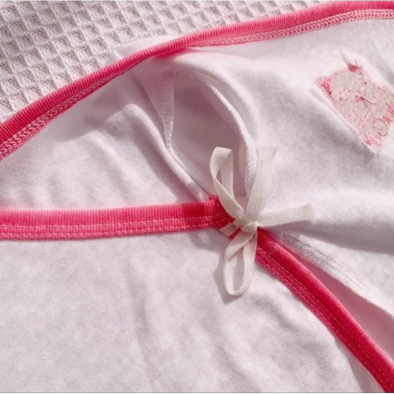 Áo Cột Dây  Sơ Sinh Tay Ngắn Cho Bé Trai, Bé Gái HotGa - katydang