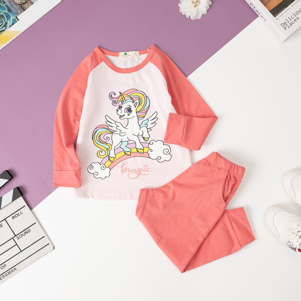 Bộ thu đông dài tay cho bé gái LITIBABY size 10-30kg . Hàng chính hãng