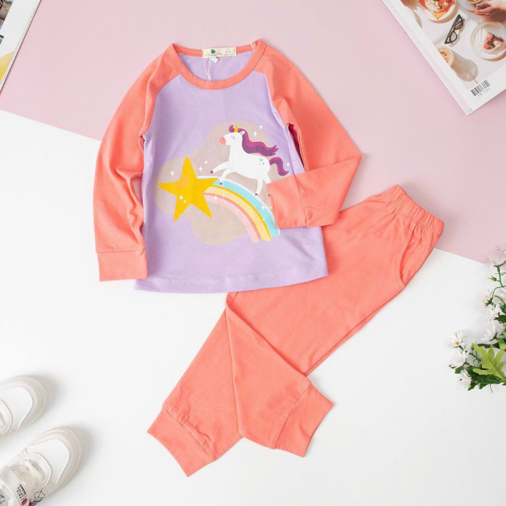 Bộ thu đông dài tay cho bé gái LITIBABY size 10-30kg . Hàng chính hãng