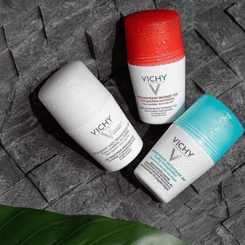 Lăn Khử Mùi Vichy Chính Hãng Pháp - Khô Thoáng Vùng Da Dưới Cánh Tay Vichy - 50ml