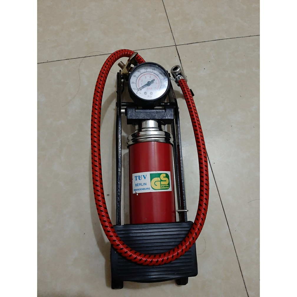 Bơm Hơi Đạp Chân Cho Ôtô Xe Máy Xe Đạp - Bơm Đạp Chân Mini Đa Năng Tiện Lợi 2023