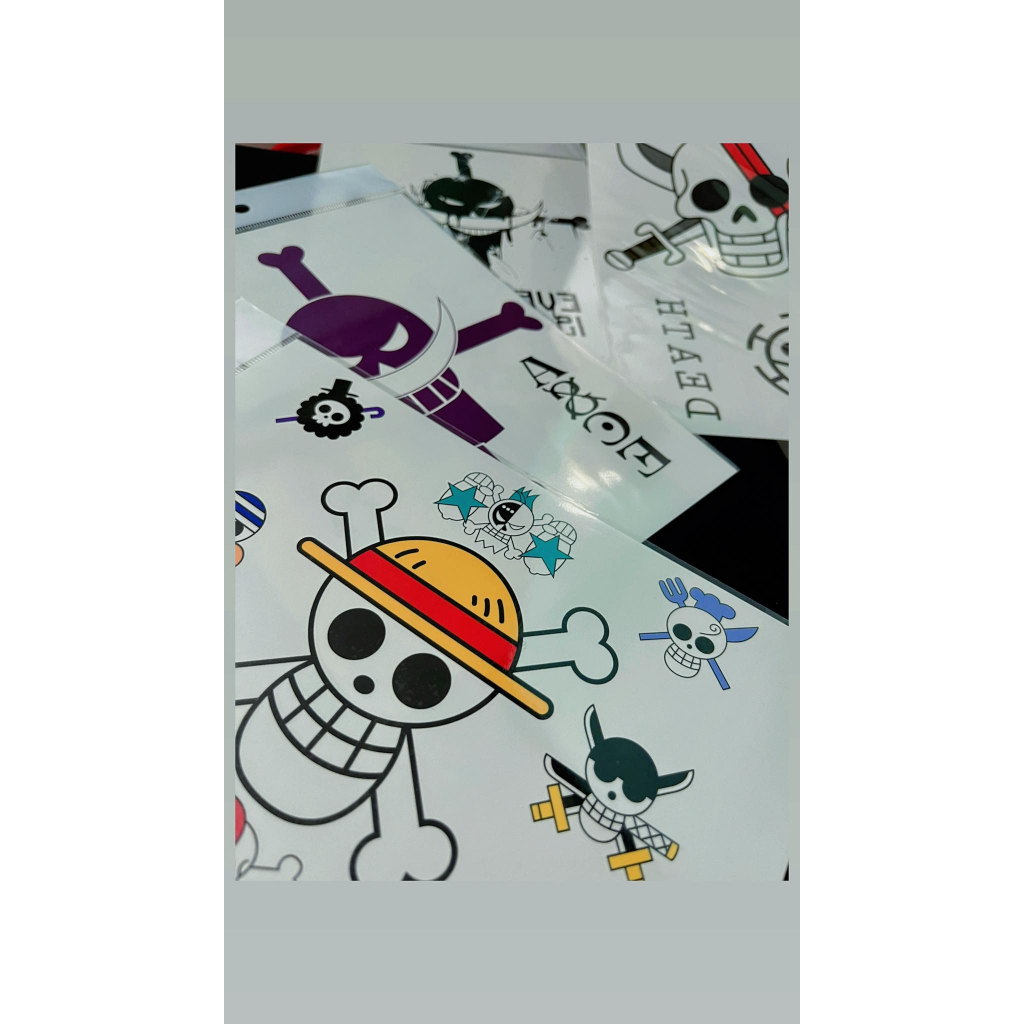 Hình xăm One Piece giá rẻ combo các băng hải tặc, hình xăm ngầu LÊN HÌNH LIỀN CHỐNG NƯỚC BỀN MÀU  - HÀNG CÓ SẴN